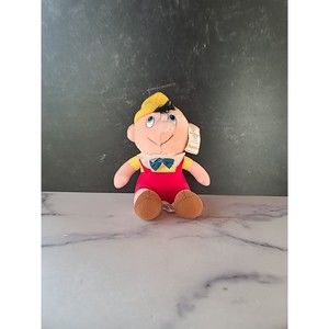 vintage Pinocchio Plush Doll Walt Disney Productions 7" stuffed animal  With Tag